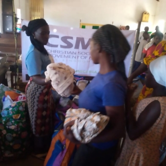 Relief Distribution of Clothes to IDPs: St. Thomas Catholic Church, Mallagum, Southern Kaduna